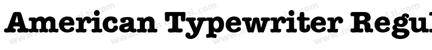 American Typewriter Regular字体转换